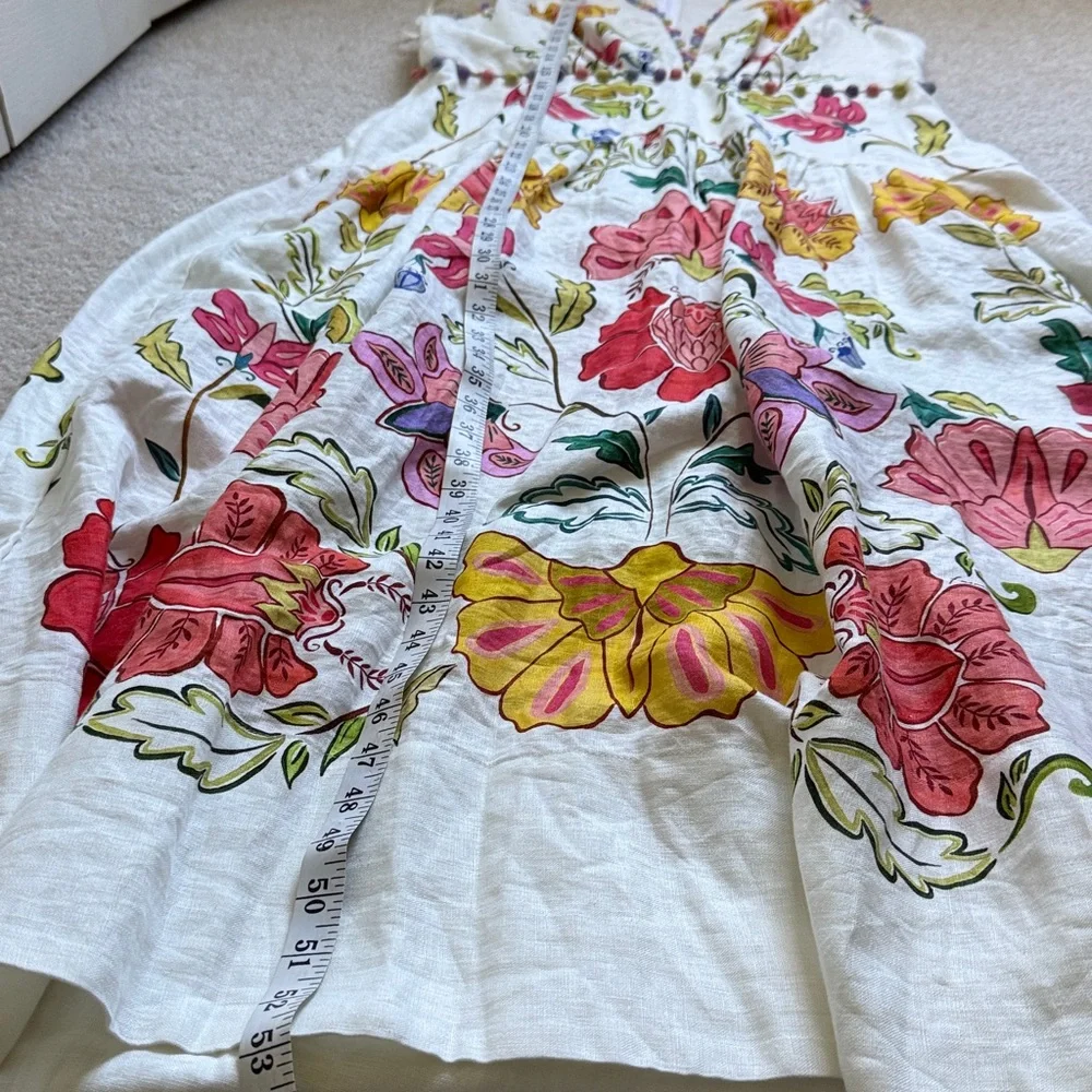 FARM RIO “Floral insects” linen long dress - Picture 8 of 8